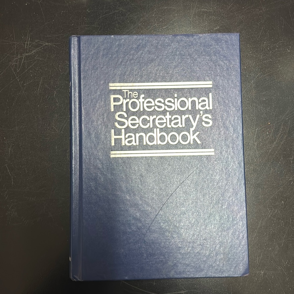 The Professional Secretary’s Handbook- vintage item